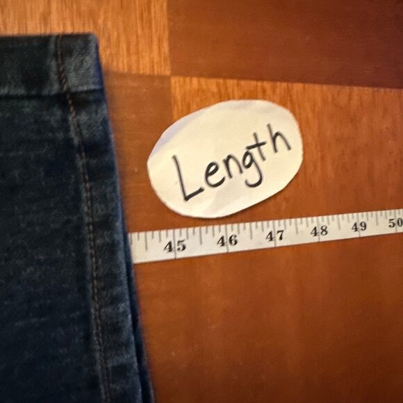 Ashley Stewart Womens Plus Size 20W Embroidered Blue Denim Bootcut Jeans 70% Cot - Picture 5 of 8